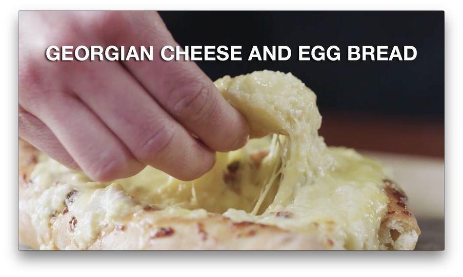 Georgian Cheese and Egg Bread