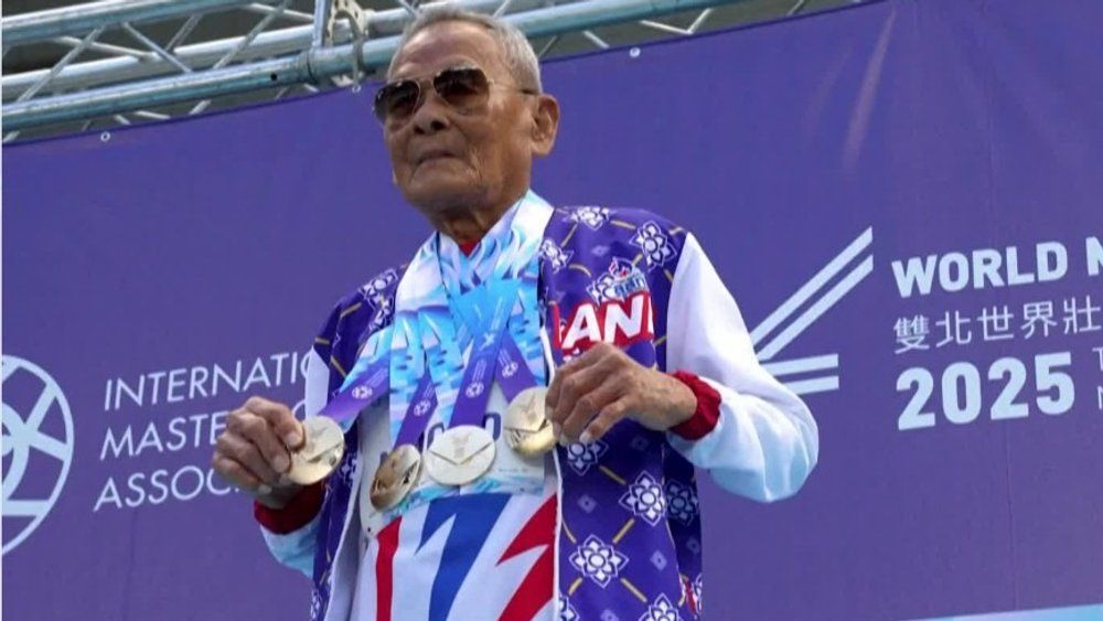 Video: Athlet gewinnt mit 105 Jahren vier Goldmedaillen