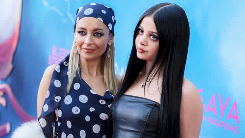 Nicole Richie poses with daughter Kate Madden at premiere