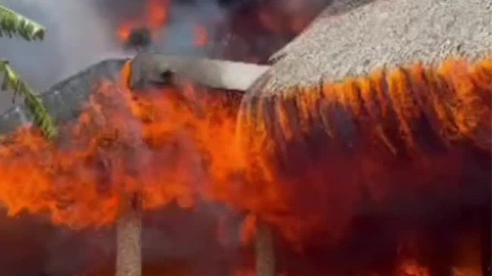 Video: Inferno unter Palmen: Großbrand wütet in Luxus-Resort