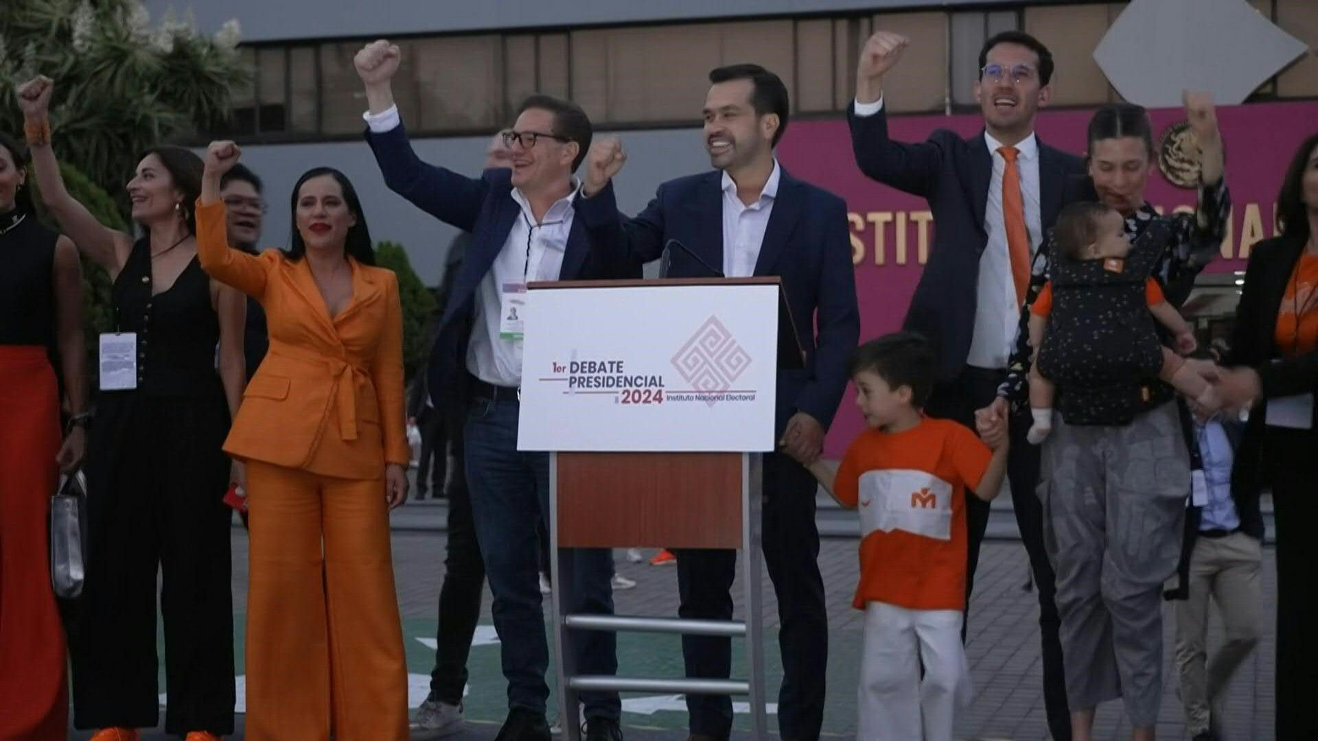 Mexican presidential candidate Maynez arrives ahead of first debate