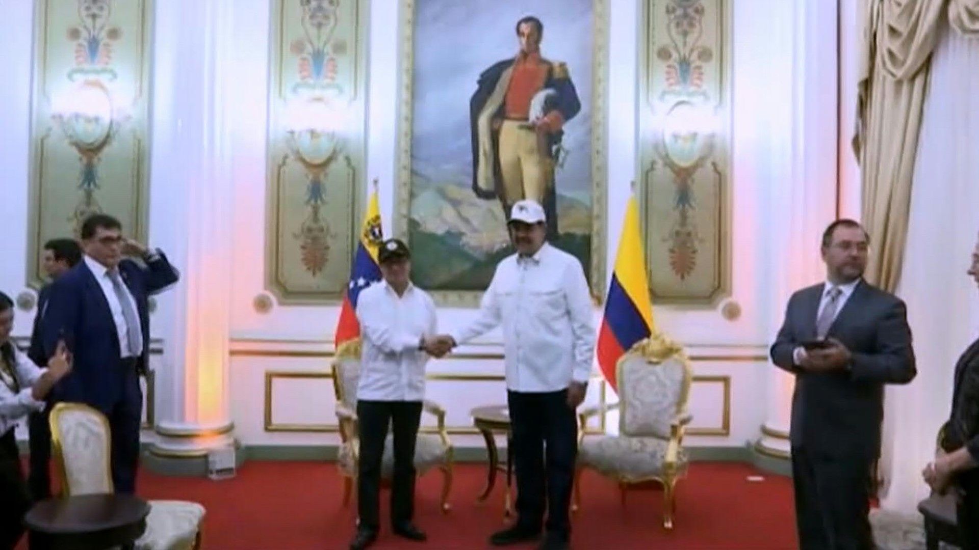 Venezuela's Maduro welcomes Colombia's Petro in Caracas