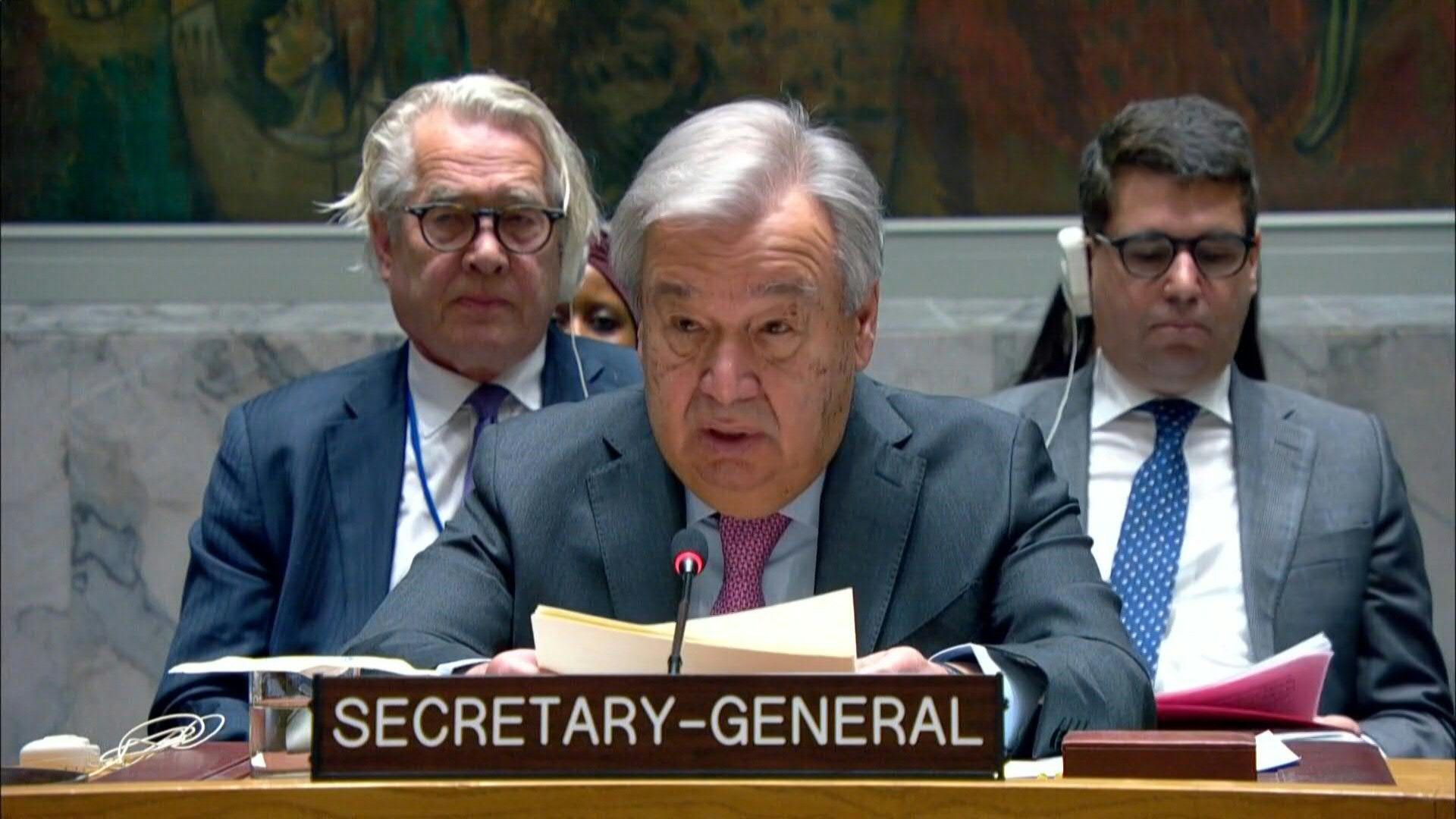 UN chief warns Mideast on brink of of ‘full-scale regional conflict’