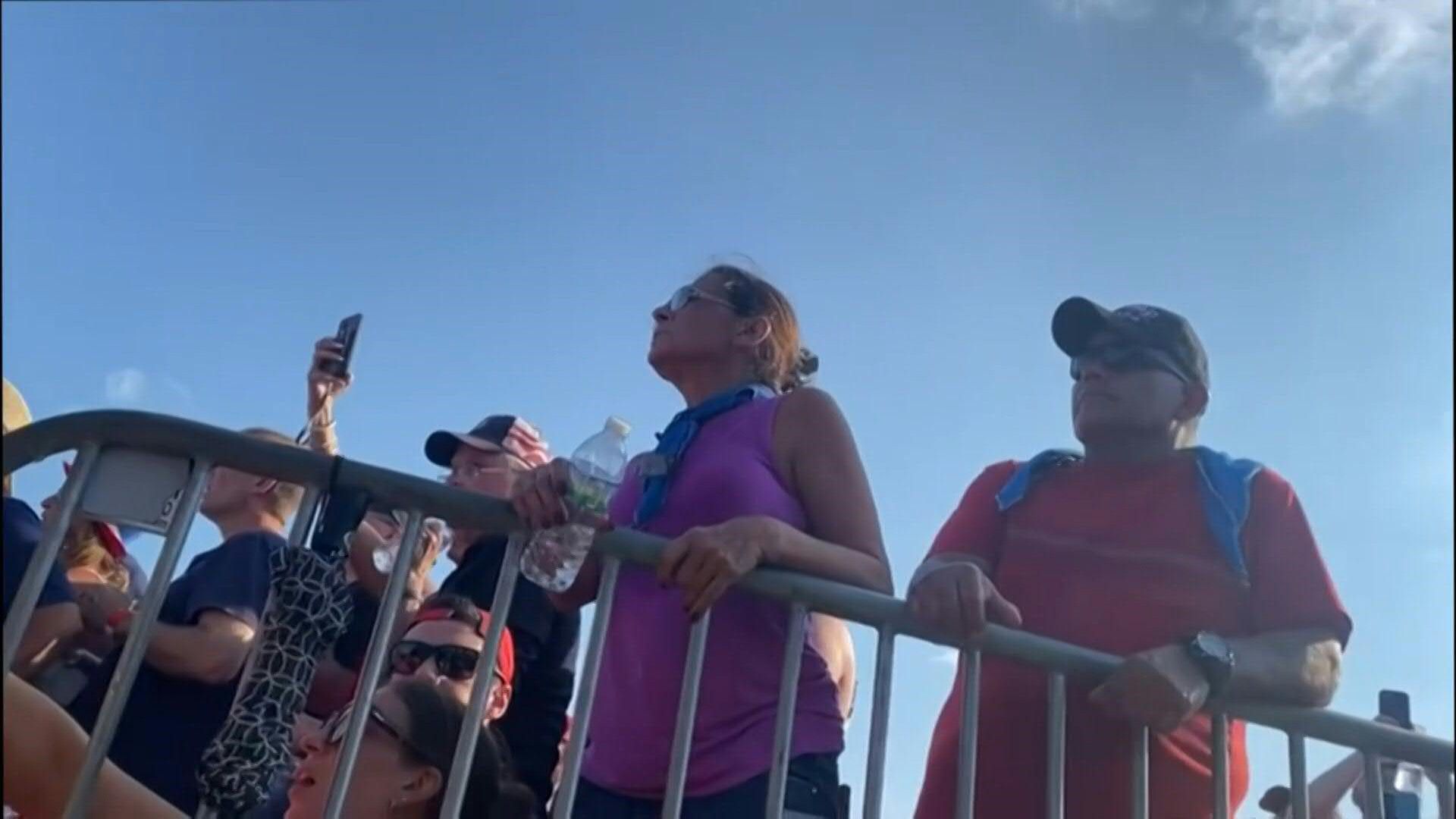 Video shows moments after shots heard at Trump rally