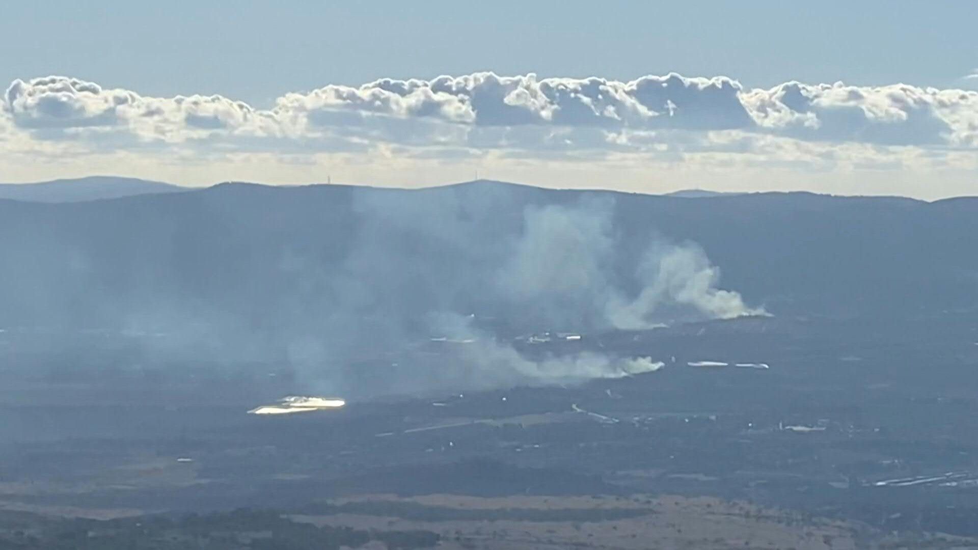 Smoke rises over Israel-Lebanon border