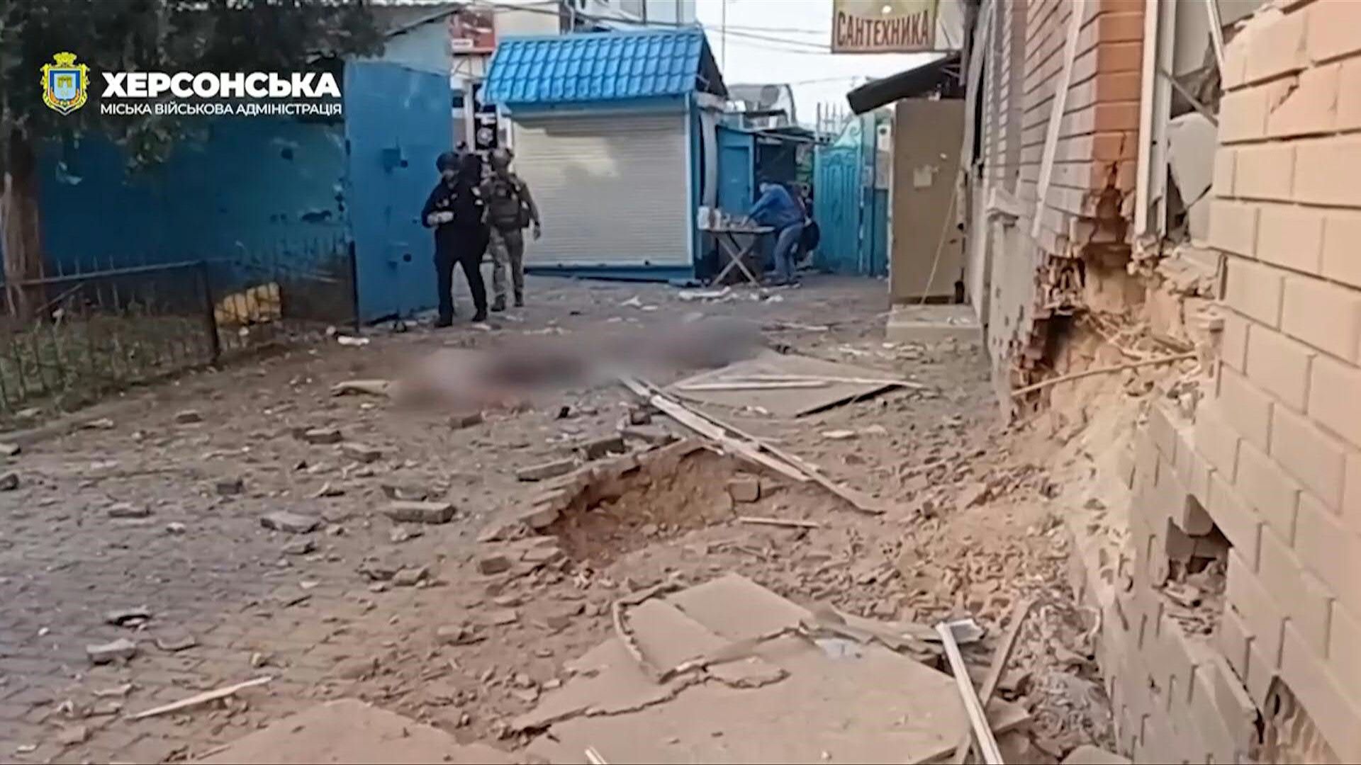 Ukraine: Sechs Tote nach russischem Angriff auf Cherson