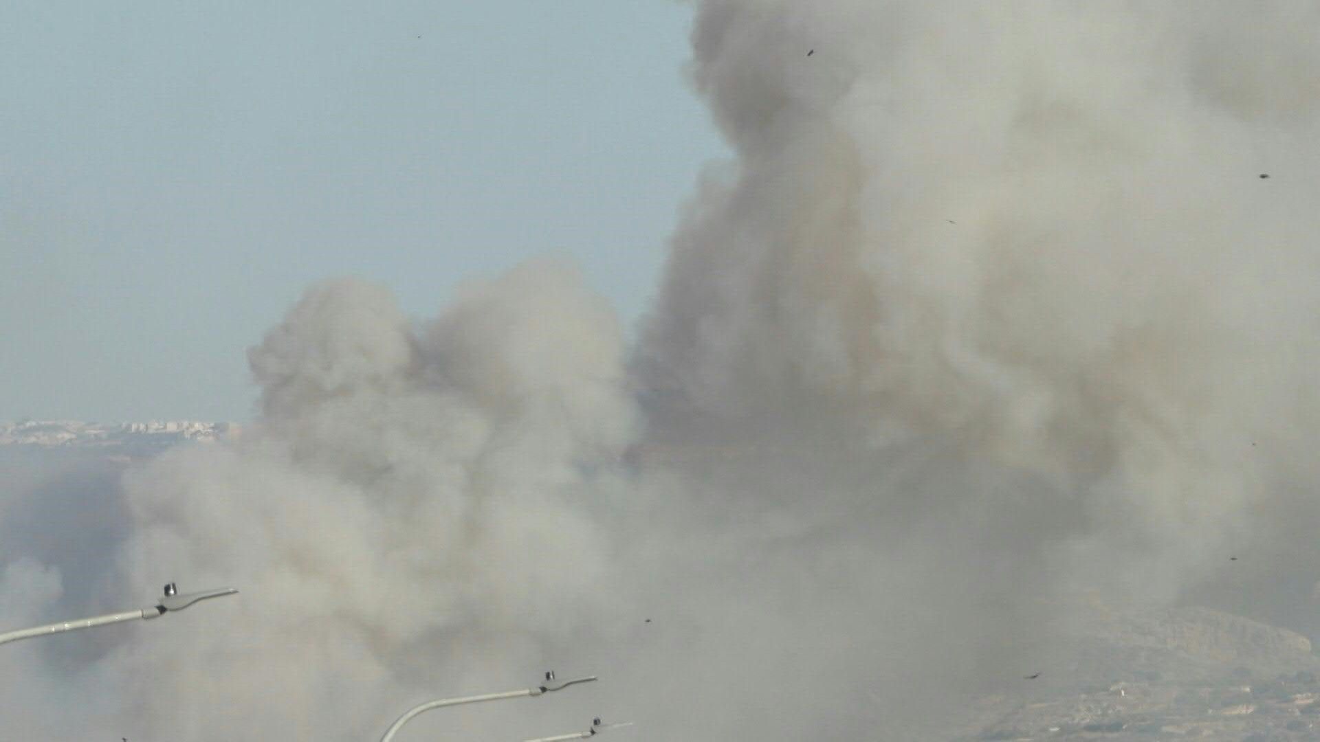 Fire near kibbutz in northern Israel after rocket barrage from Lebanon