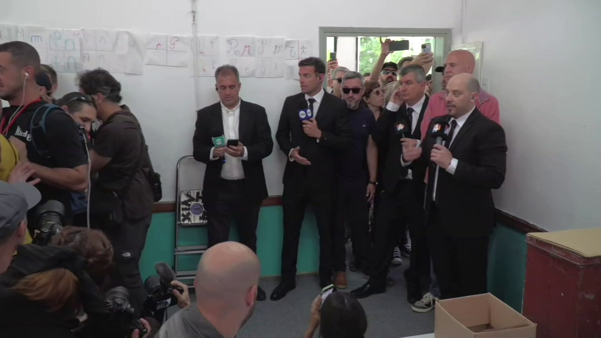 Leftist opposition candidate Orsi casts vote in Uruguay election