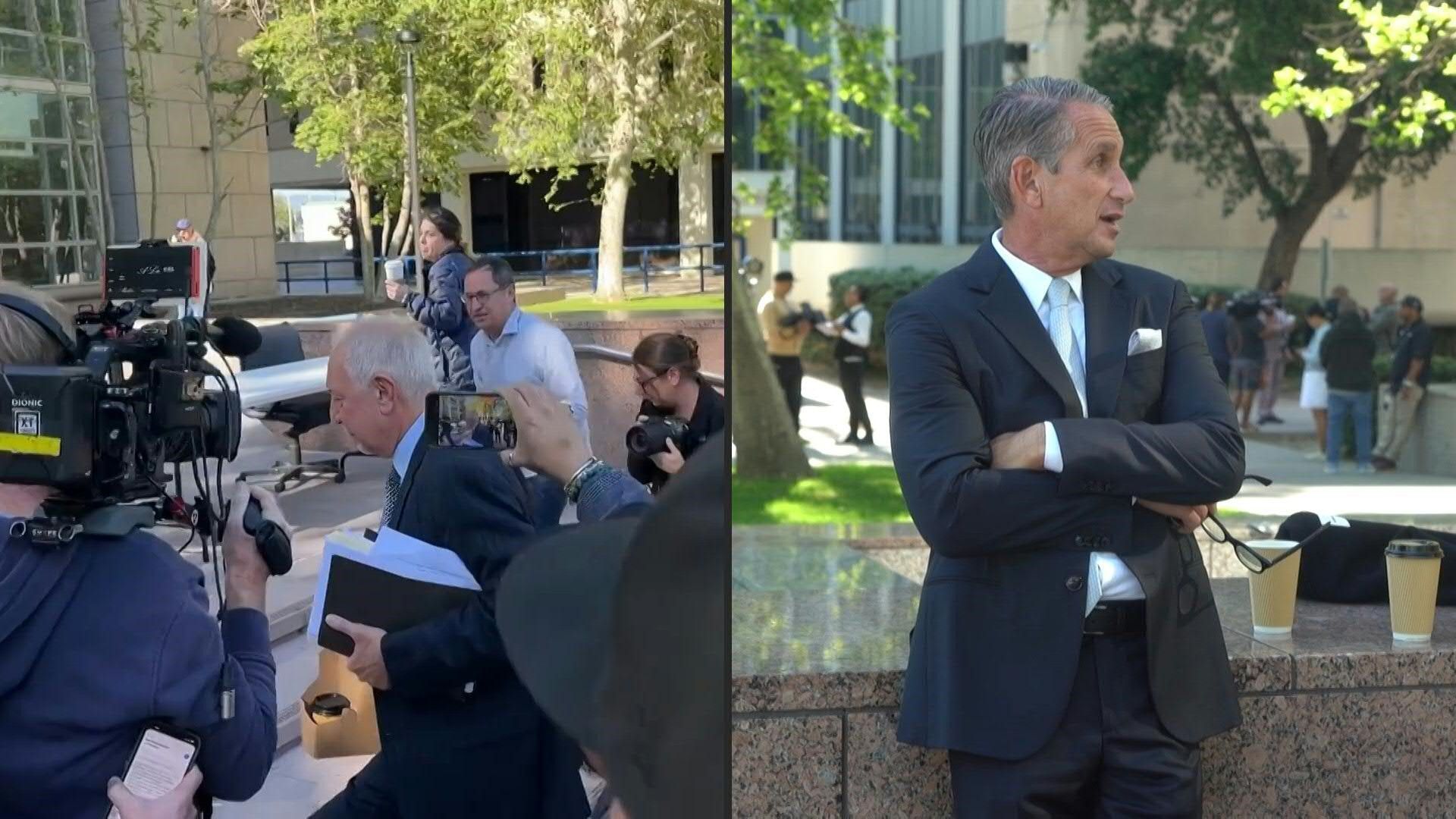 Menendez brothers' lawyer arrives at California court