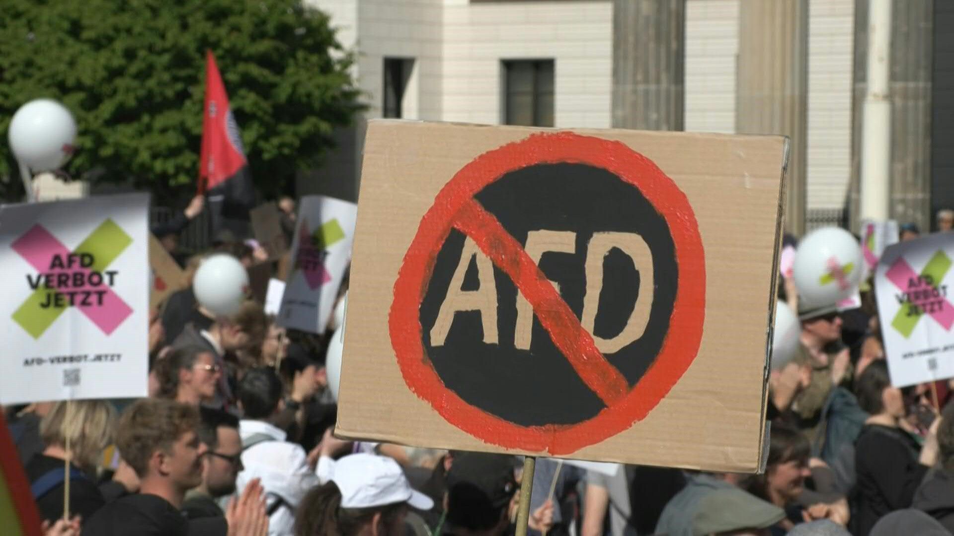 Bundesweit Demonstrationen für ein AfD-Verbotsverfahren