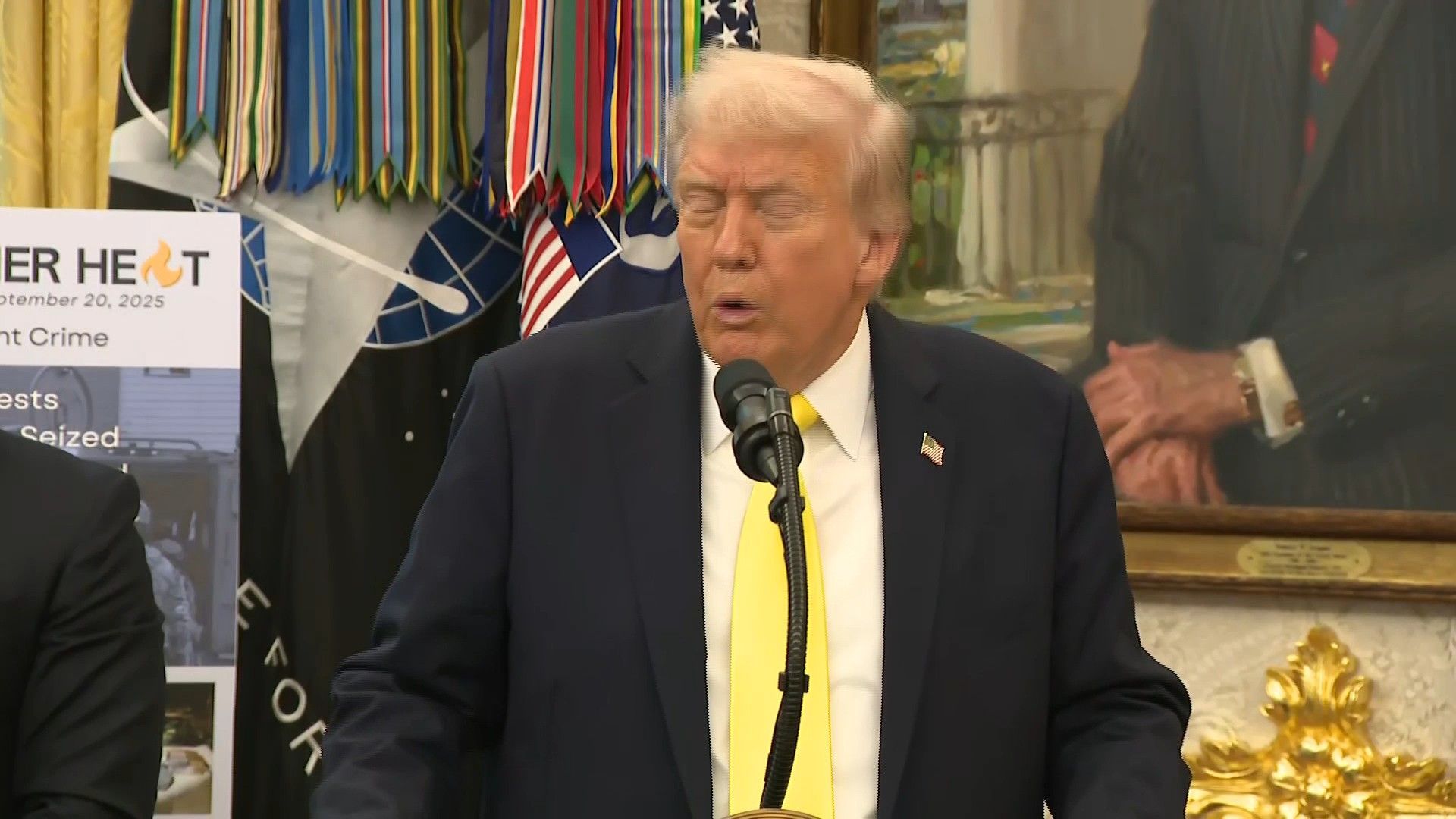 Trump says 'looking at' strikes on land against Venezuela cartels