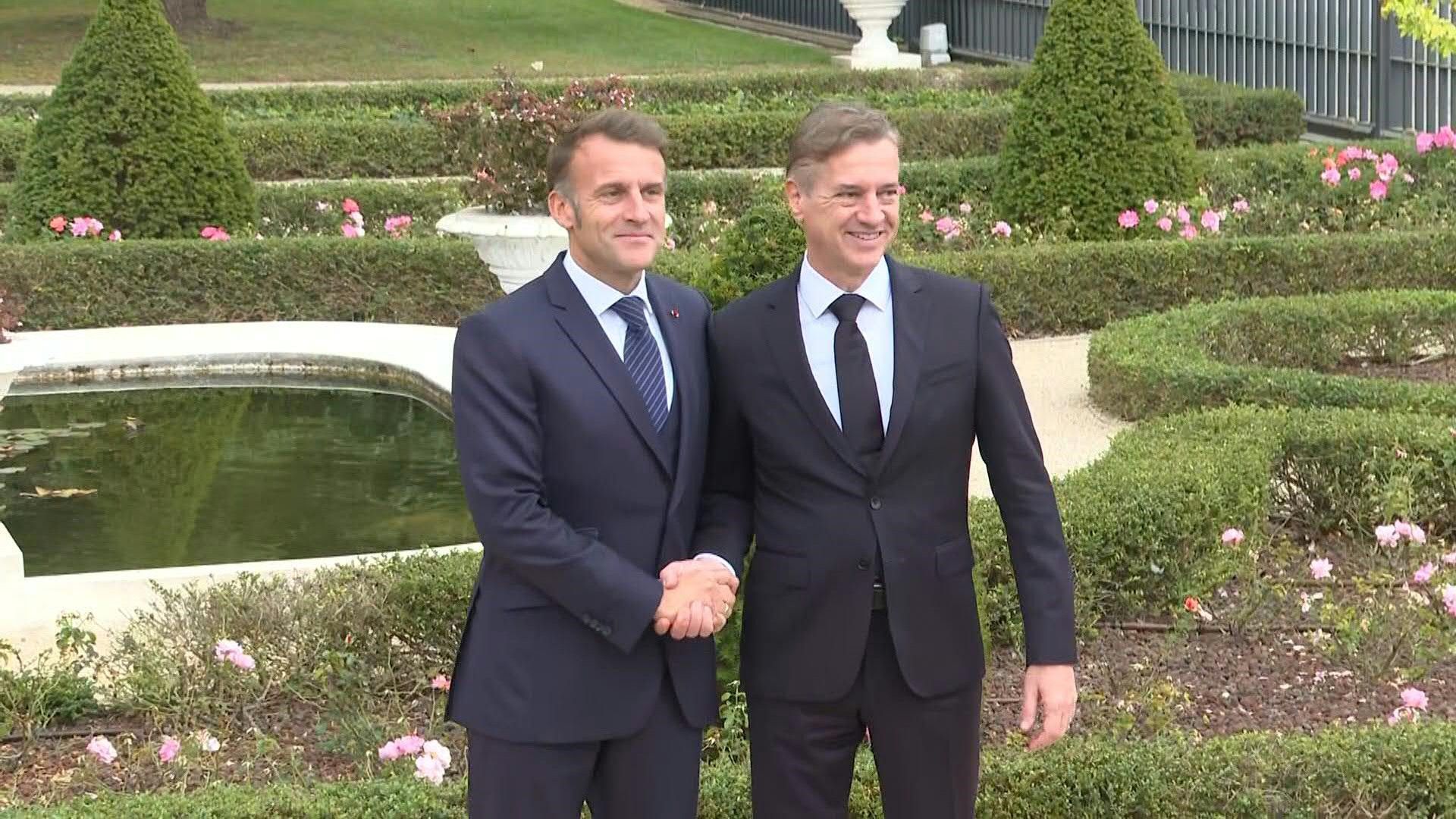Macron meets Slovenian PM ahead of Med9 summit