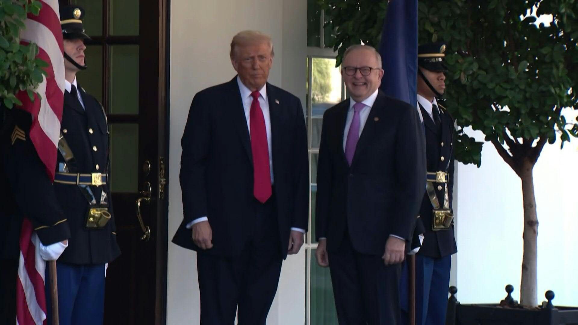 Trump welcomes Australia's Albanese at the White House