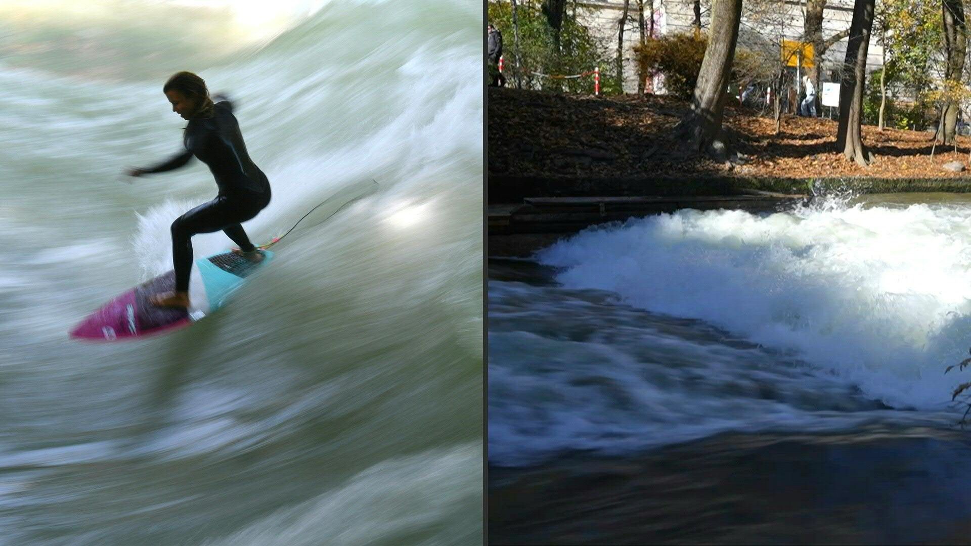 München: Verschwundene Surferwelle gibt Rätsel auf