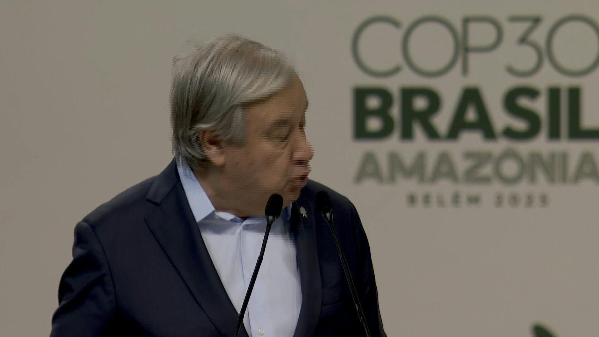 'We have failed' to keep warming under 1.5C, UN chief tells COP30