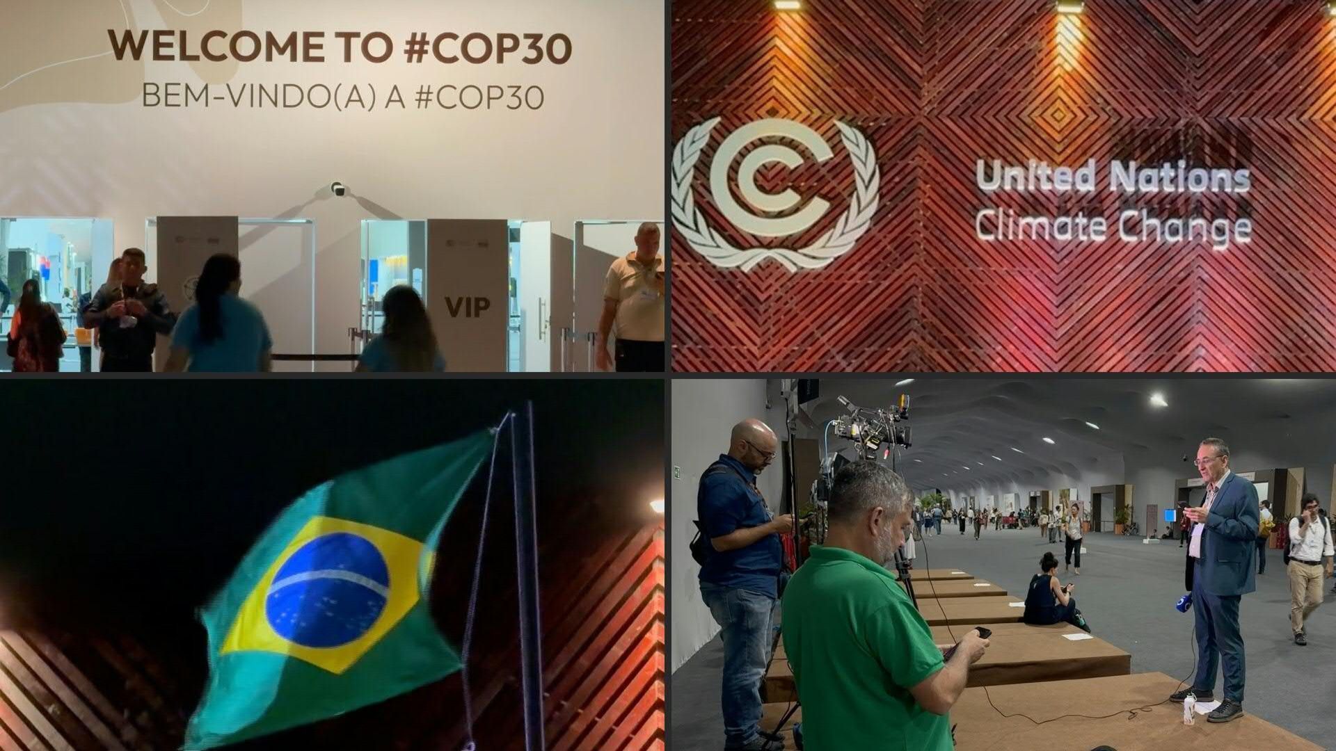 COP30 venue by night as negotiators work around the clock to reach a deal