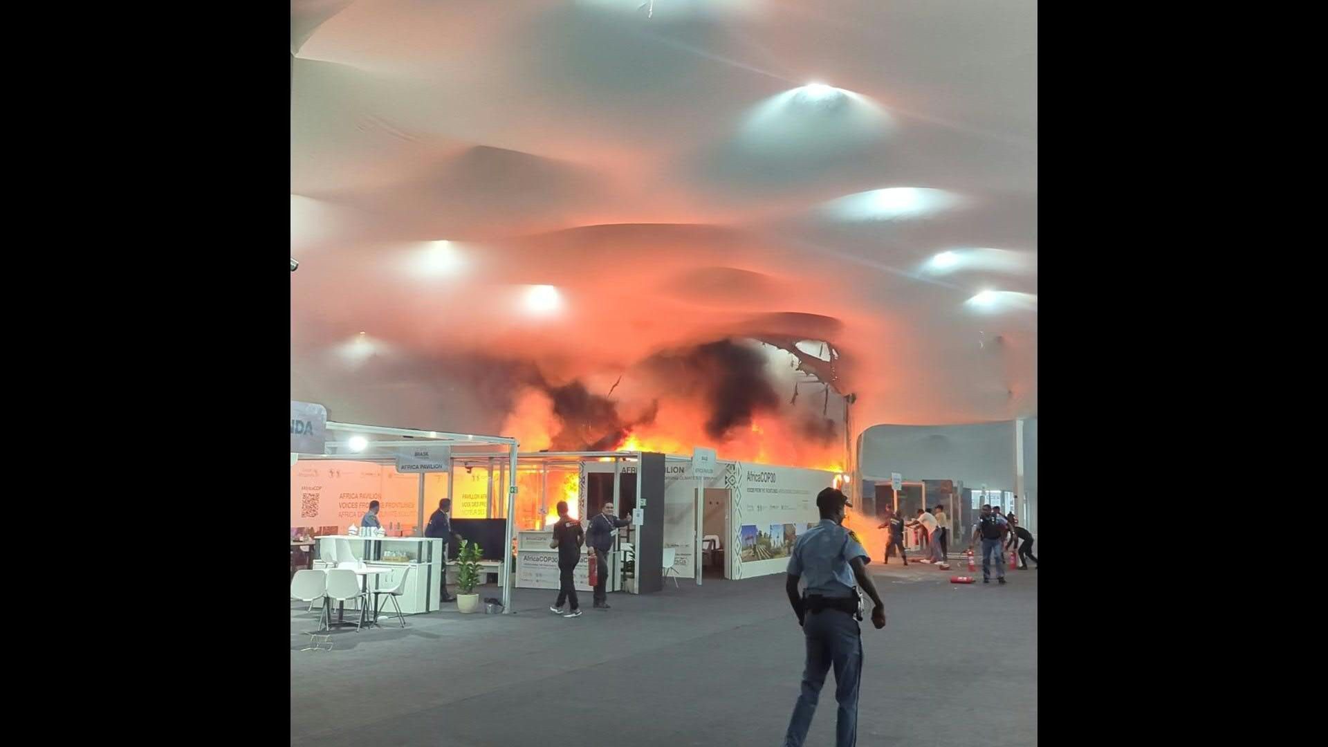 Fire breaks out at UN climate talks