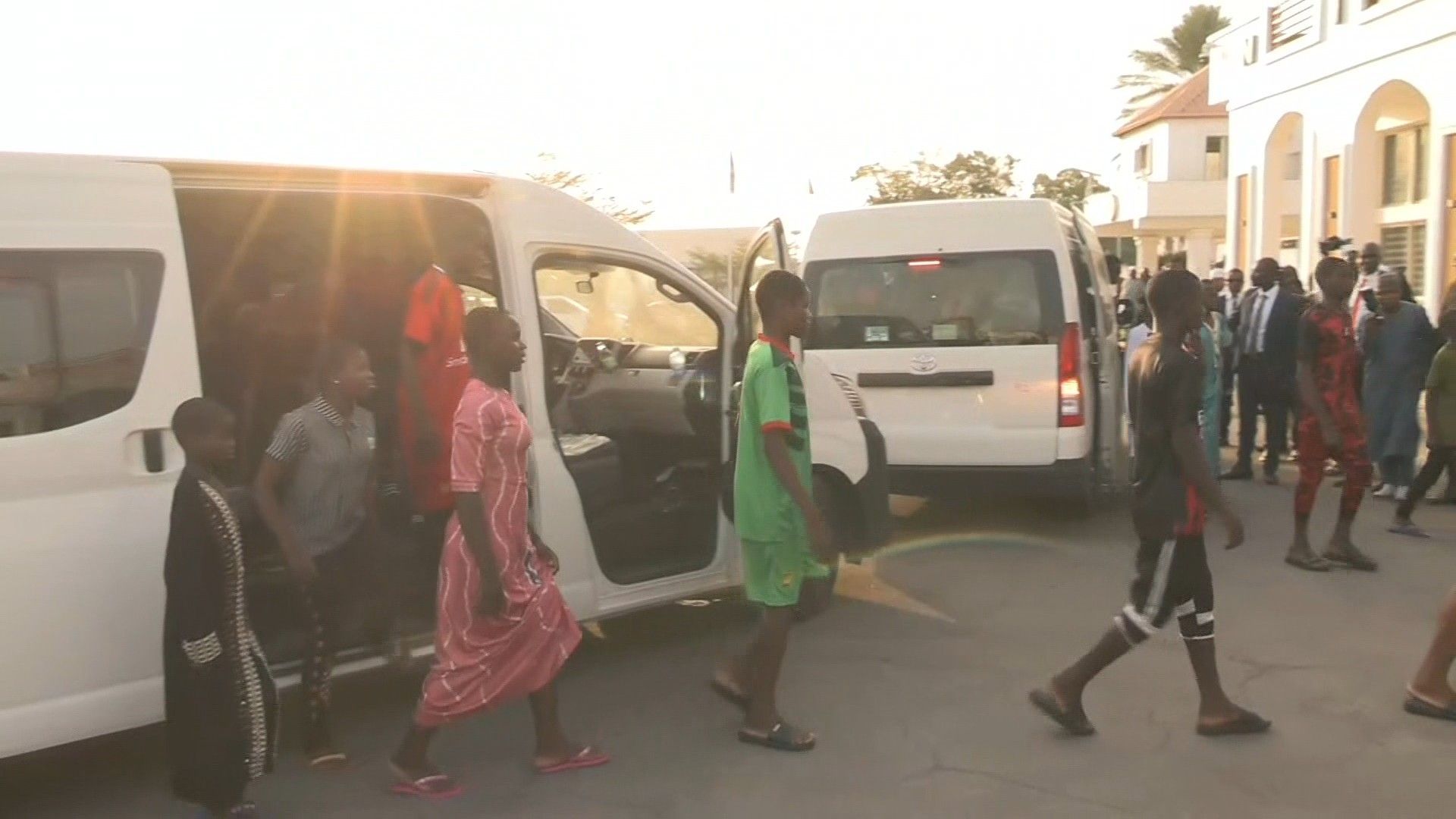 Video: Dozens of abducted Nigerian children handed over to state officials