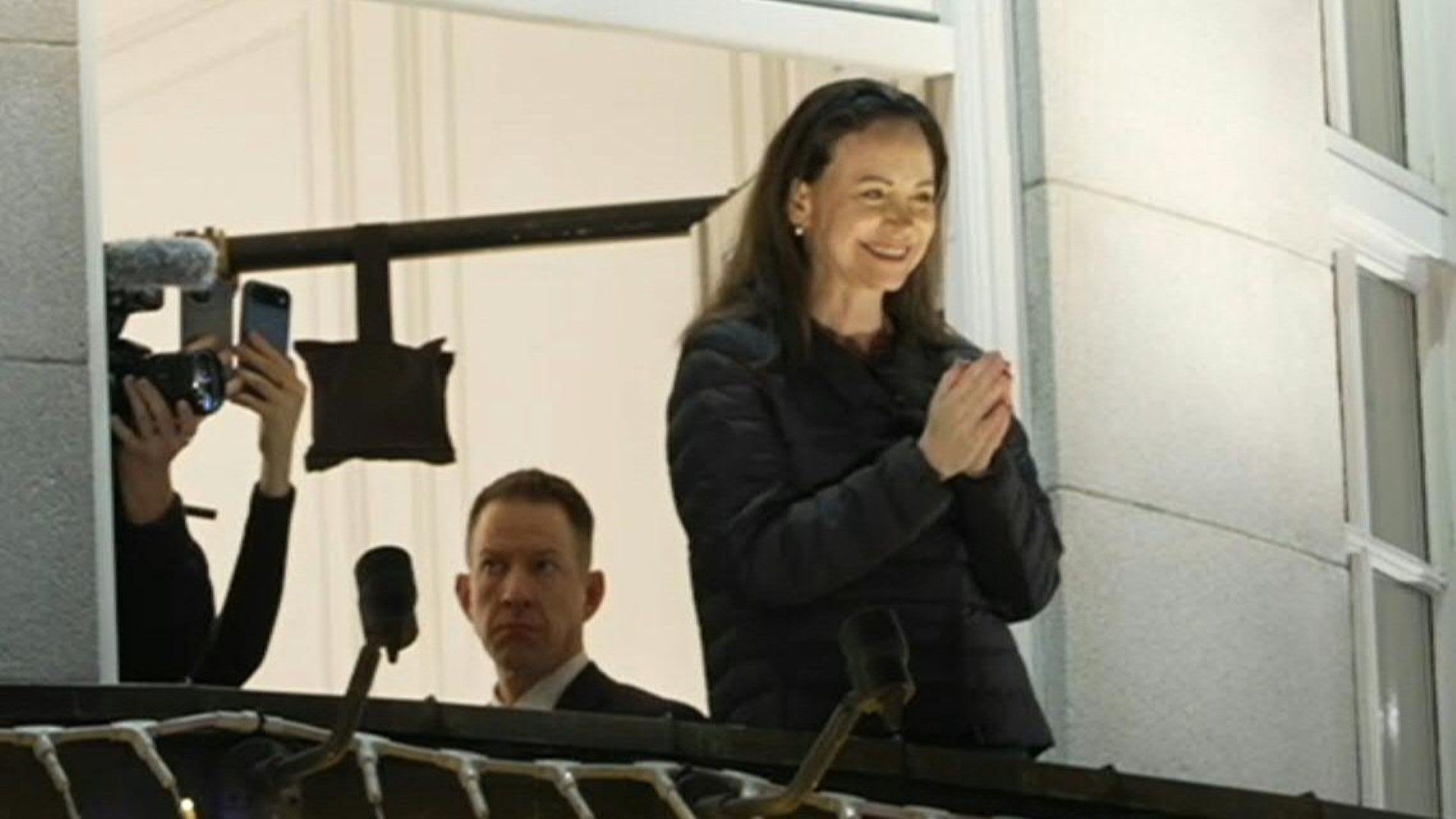 Video: Nobel laureate Machado makes first public appearance in 11 months