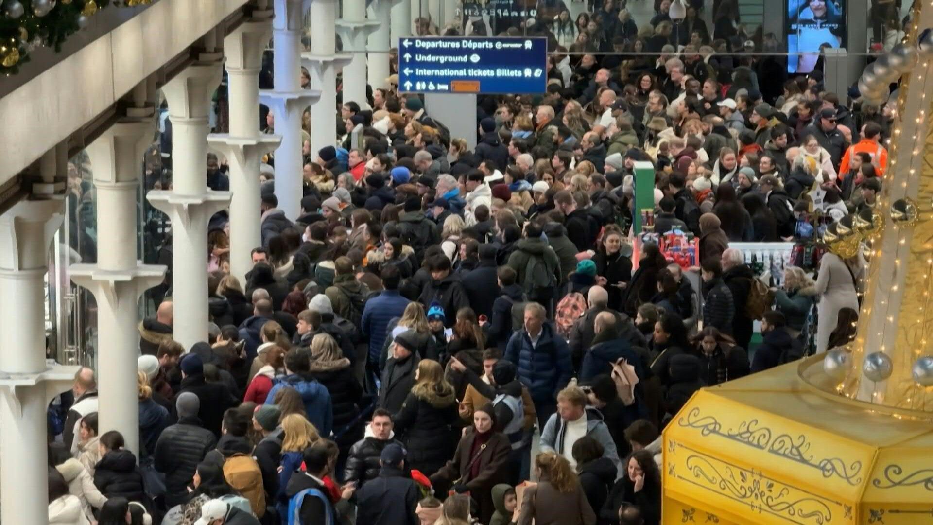 Video: Eurostar services start to resume from London after power glitch sparks travel chaos