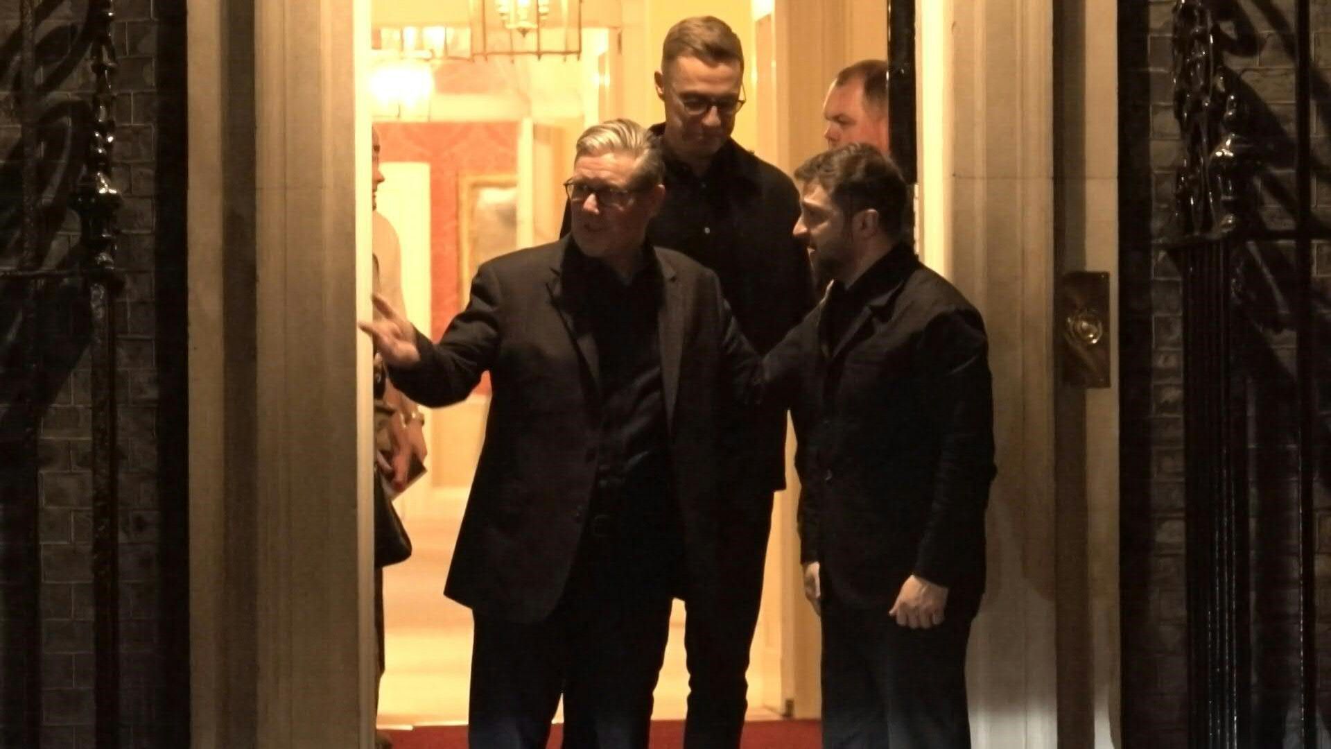 Video: Starmer welcomes Zelensky and Finnish President to Downing Street