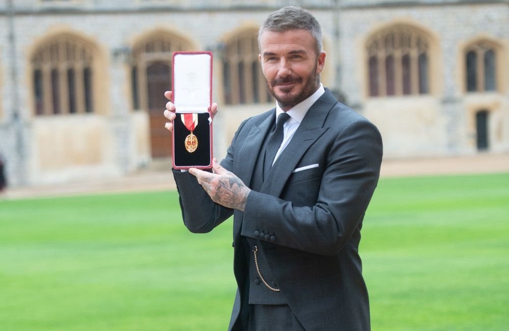 Sir David Beckham has received knighthood at Windsor Castle