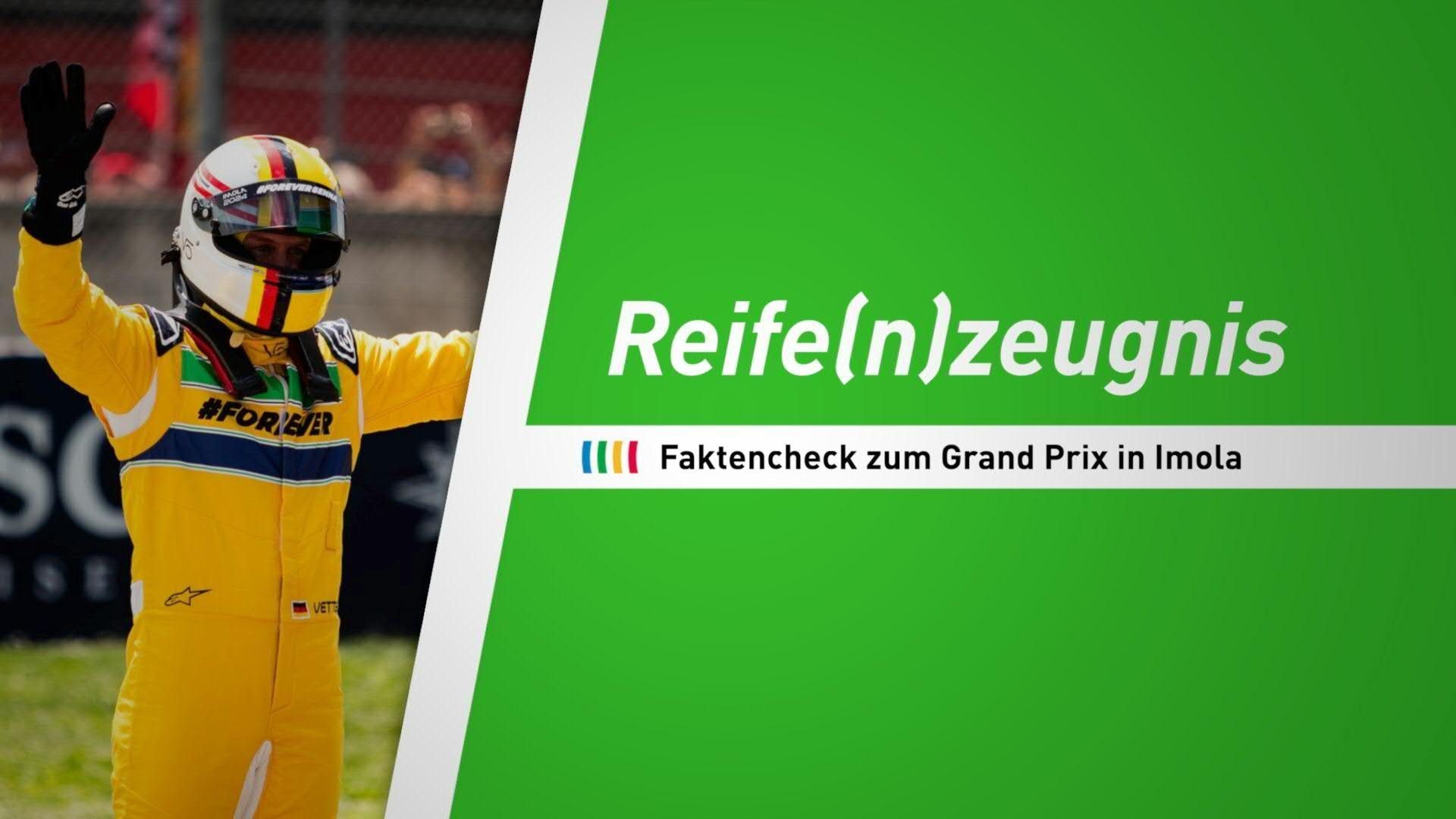 Vettels besonderer Moment: Das F1-Reife(n)zeugnis zum GP in Imola