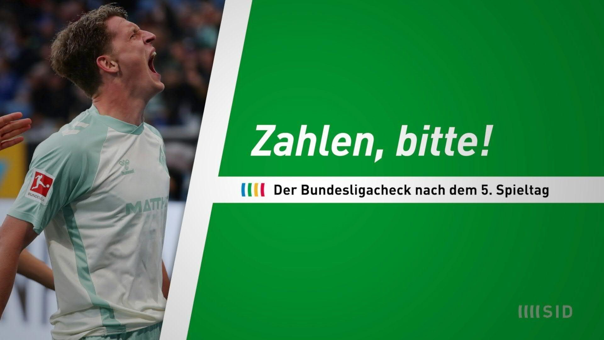 Zahlen, bitte! Der Bundesliga-Check nach dem 5. Spieltag