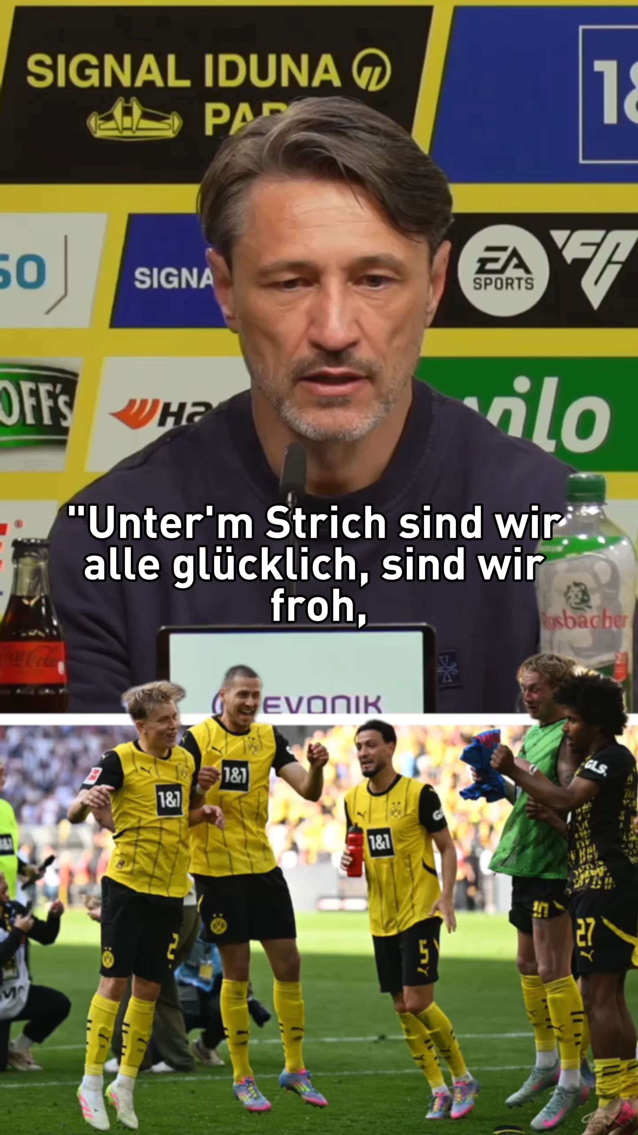 Video: "Kein Grund zum Feiern": Kovac und BVB einfach erleichtert