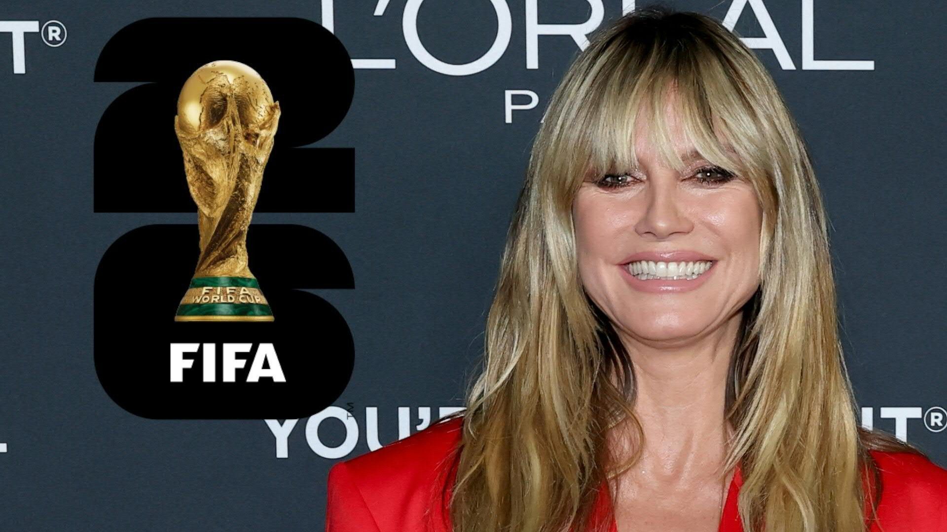 Supermodel Klum moderiert WM-Auslosung