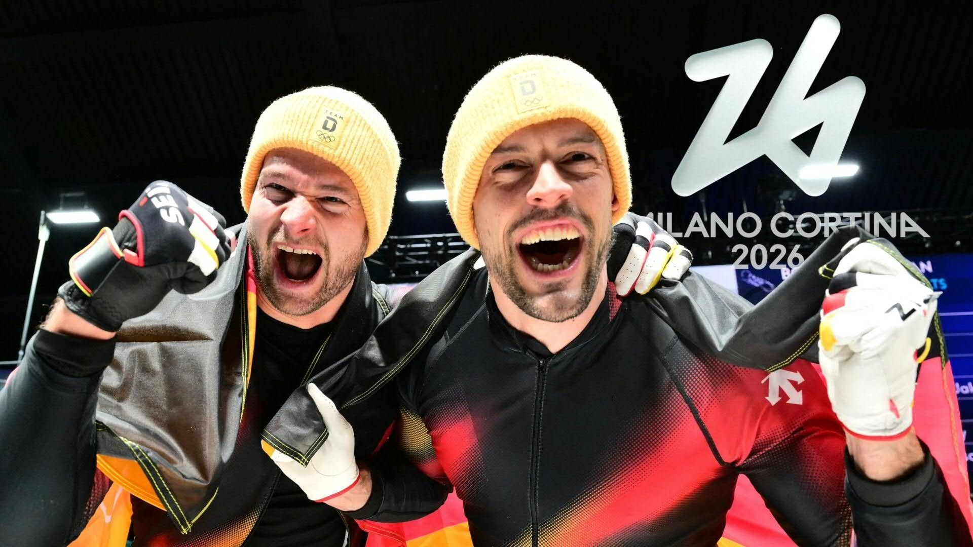 Video: Endlich Gold: Lochner schlägt Friedrich im Zweierbob