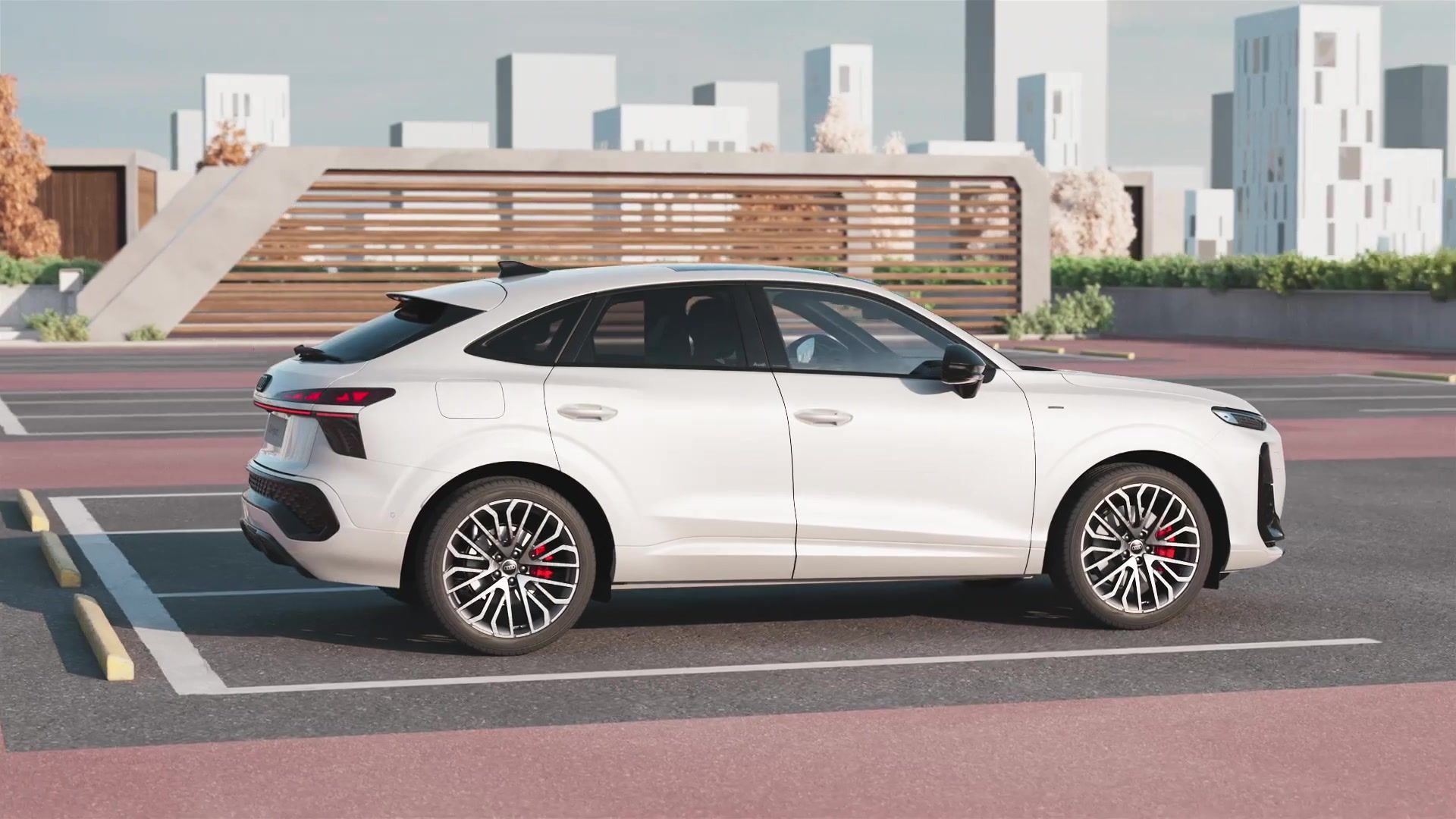 Audi Q3 Sportback e-hybrid 200kW – Chassis Technology – Animation