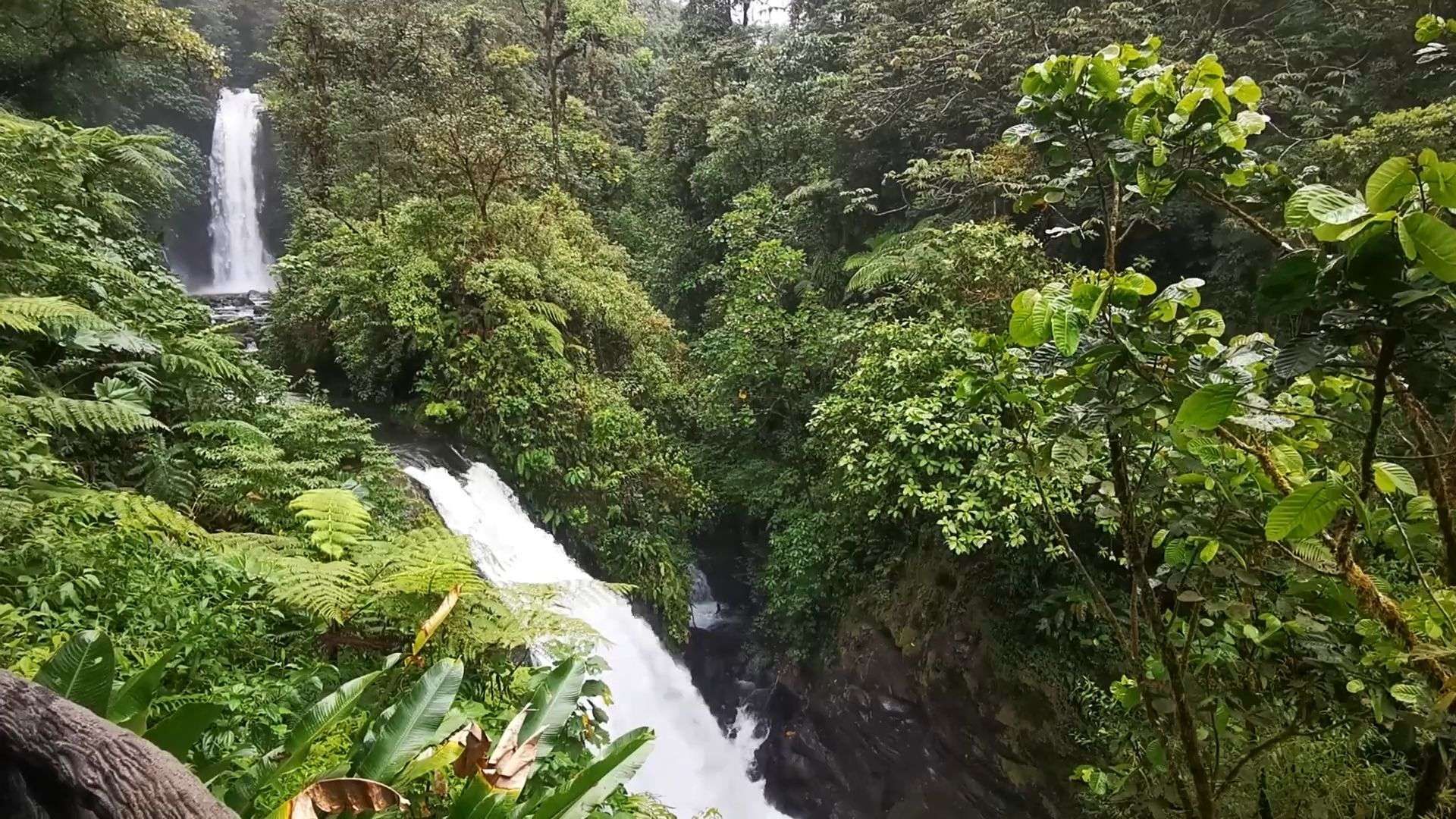 Einer der schönen Wasserfälle Costa Ricas: La Paz