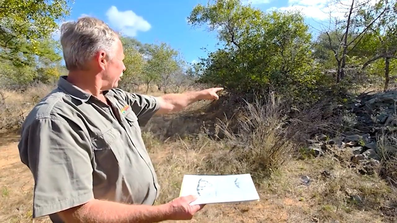 Here Botswana is particularly fascinating - The ruins at the Lotsane River