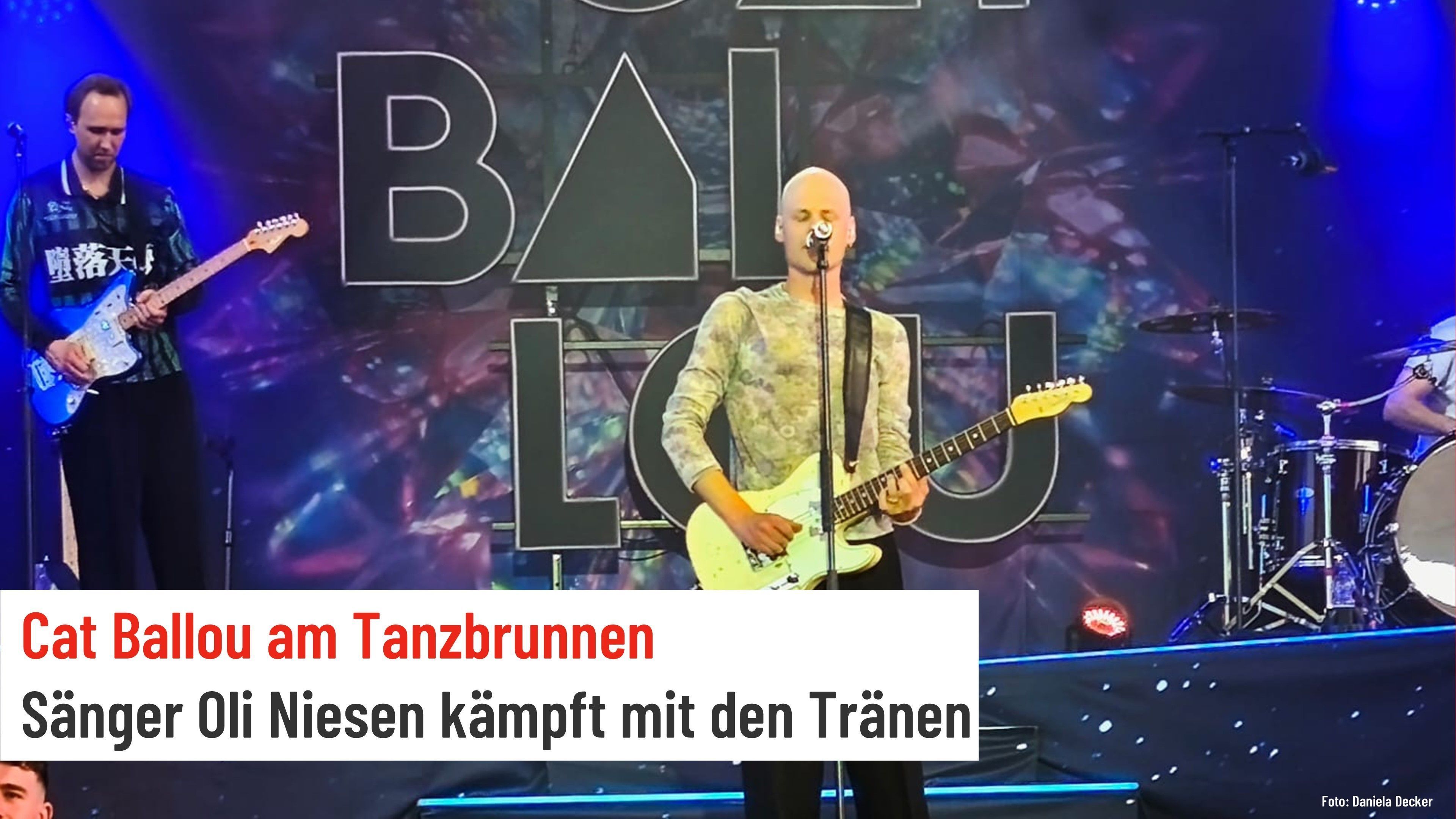 Video: Cat Ballou am Tanzbrunnen: Sänger Oli Niesen kämpft mit den Tränen