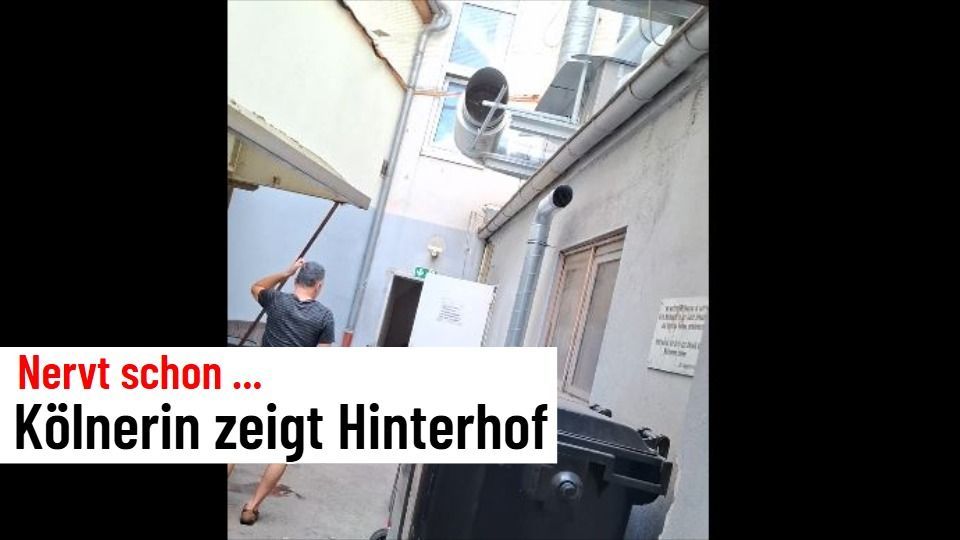 Video: Kölnerin zeigt ihren Hinterhof