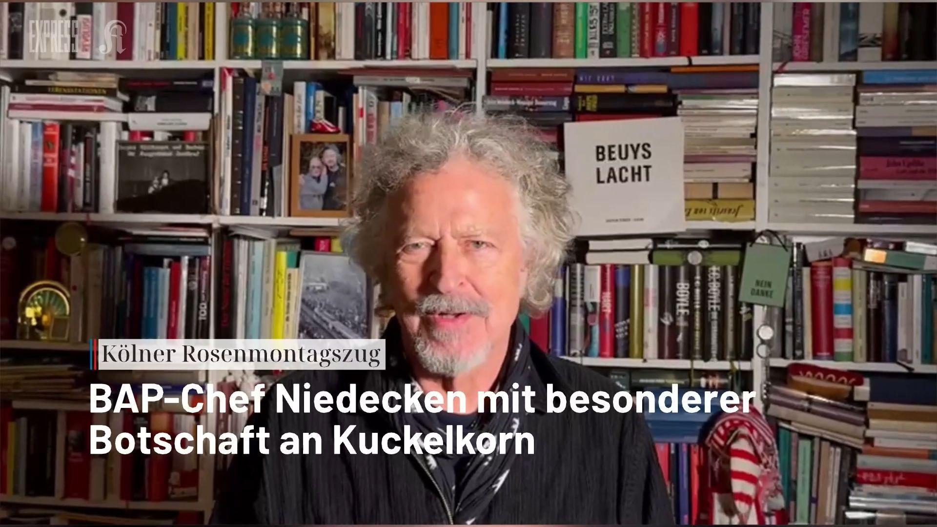 Video: Niedecken mit besonderer Botschaft an Kuckelkorn