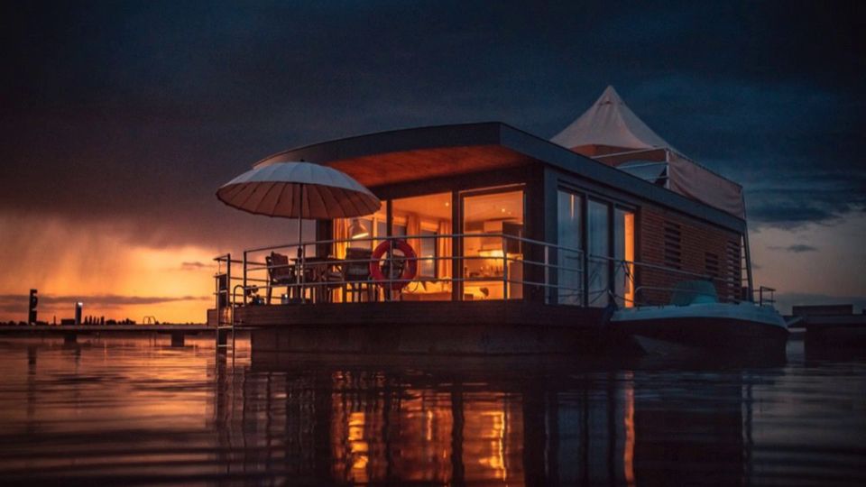 Schwimmende Ferienhauser Auf Dem Brombachsee Floating Village Aus