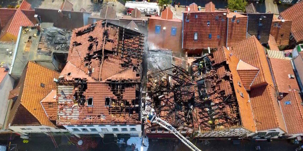 Video: Großeinsatz in Lauterbach: Sicherungsarbeiten laufen auf Hochtouren