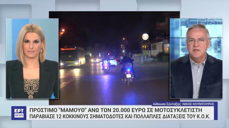 3 / 10: Πρόστιμο «μαμούθ» άνω των 20.000 ευρώ σε μοτοσικλετιστή – Παραβίασε 12 «κόκκινα» και πολλαπλές διατάξεις του Κ.Ο.Κ.