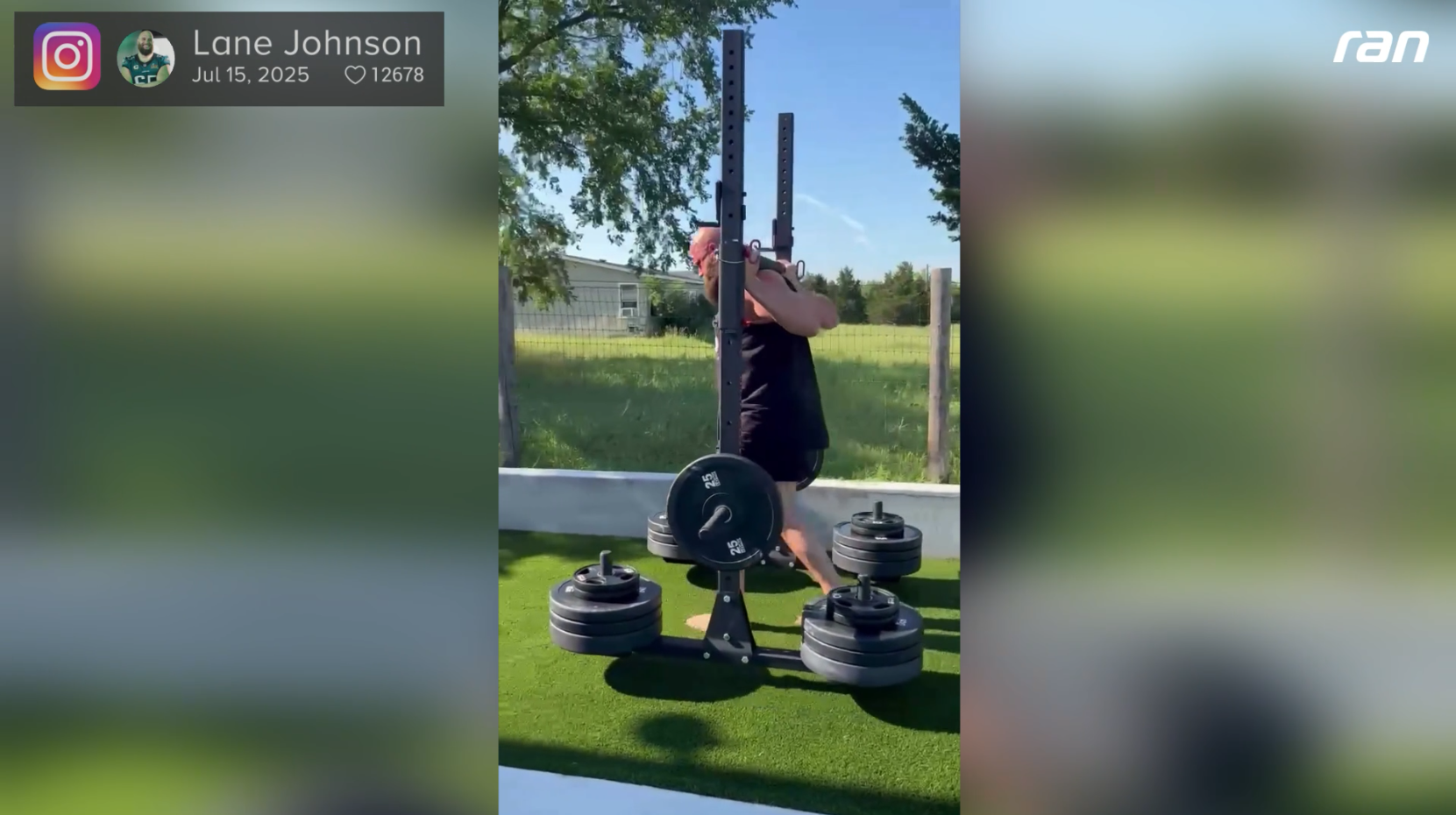 NFL: Lane Johnsons entspanntes 320-Kilogramm-Training!