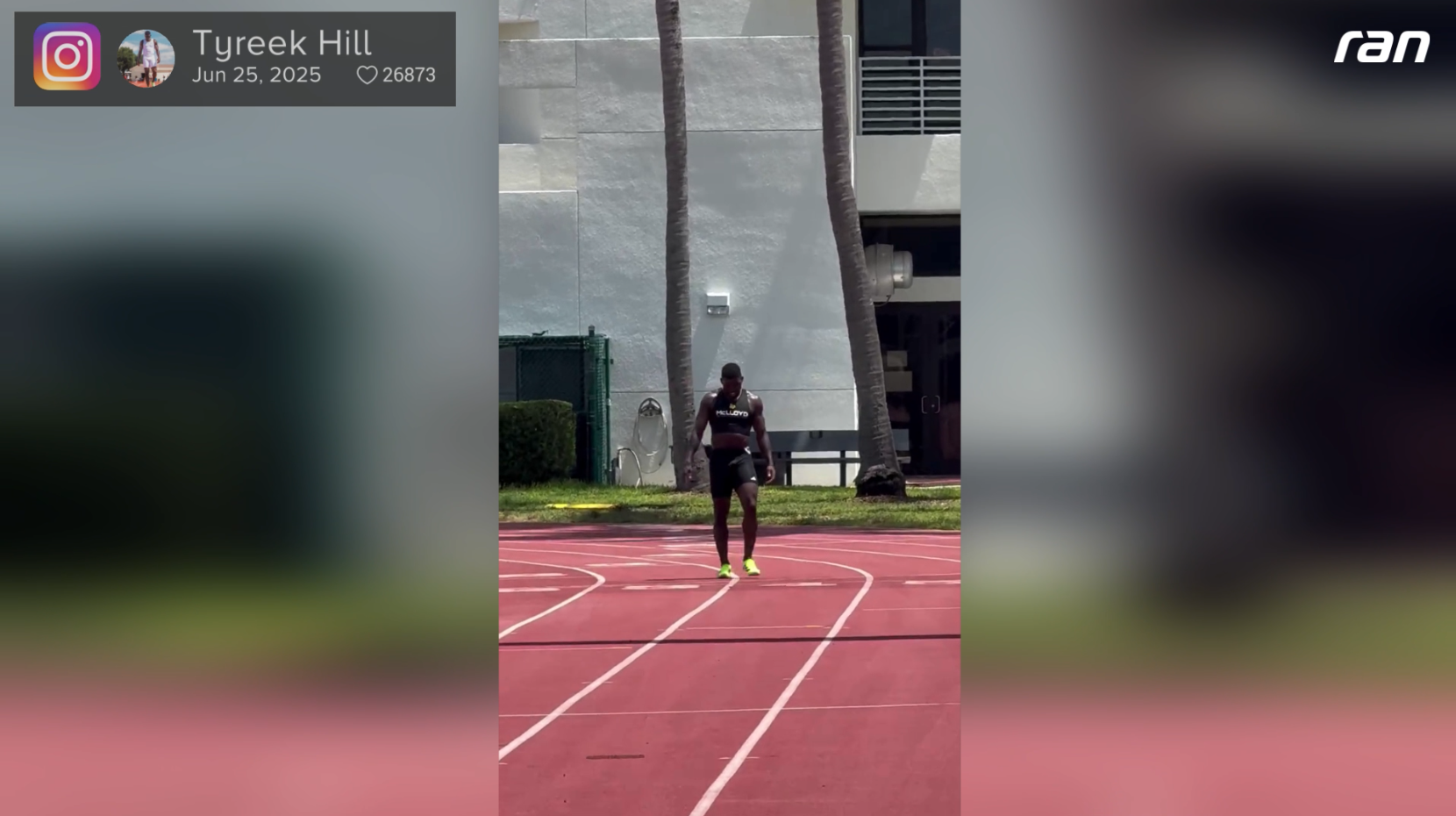 NFL: Tyreek Hill sprintet zu neuer Fabelgeschwindigkeit!