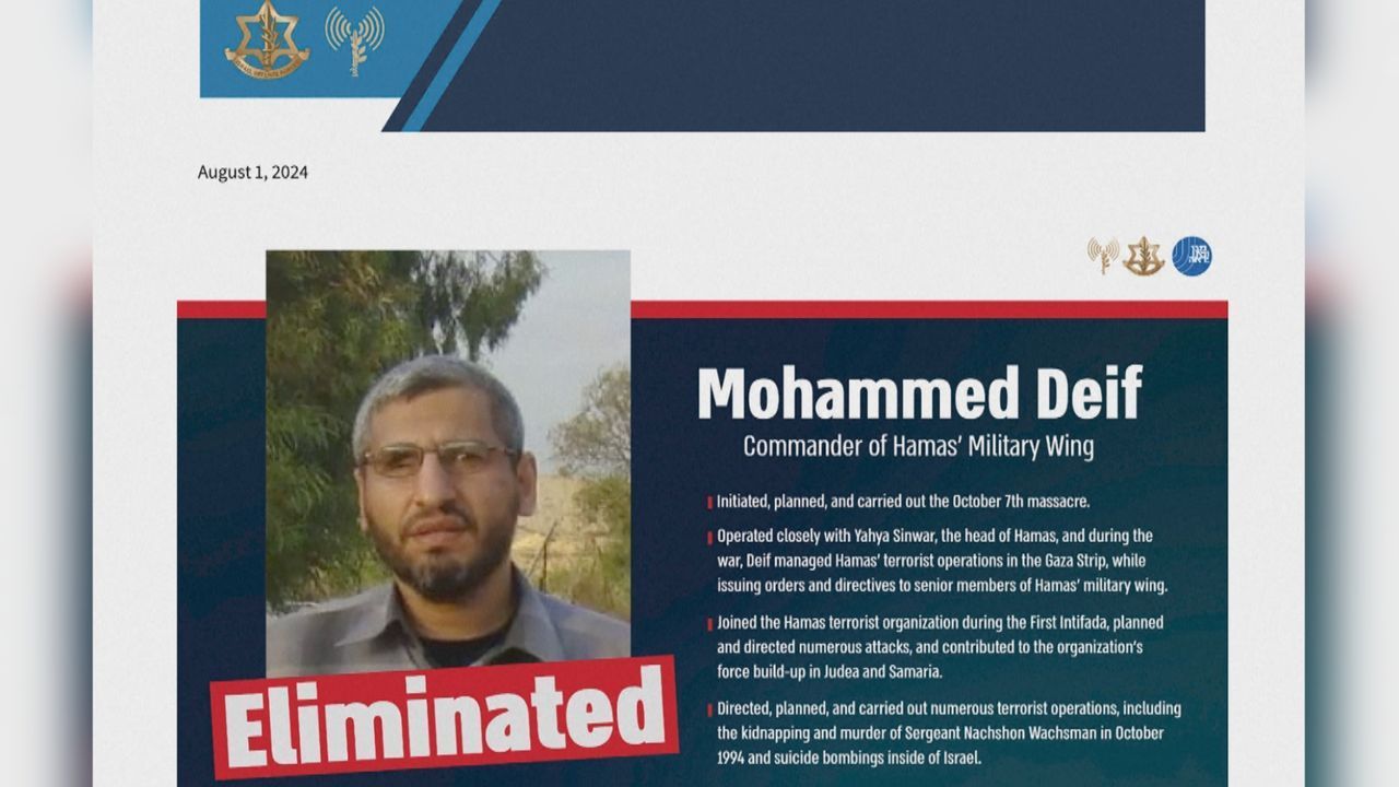 Israel bestätigt Tötung: Luftangriff auf Hamas-Militärchef Mohammed Deif im Juli