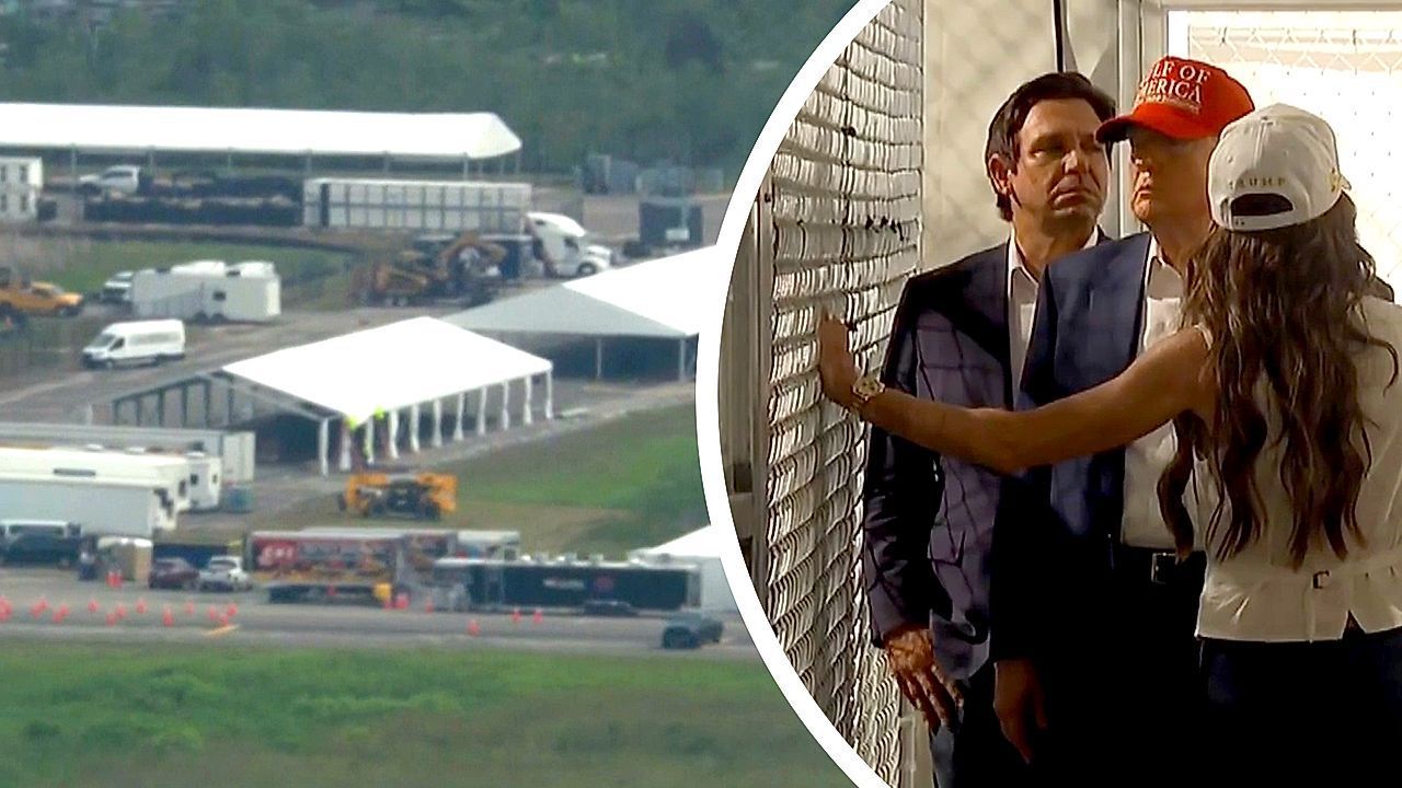 Video: „Alligator Alcatraz“: Trump weiht neue Haftanstalt für Migranten ein
