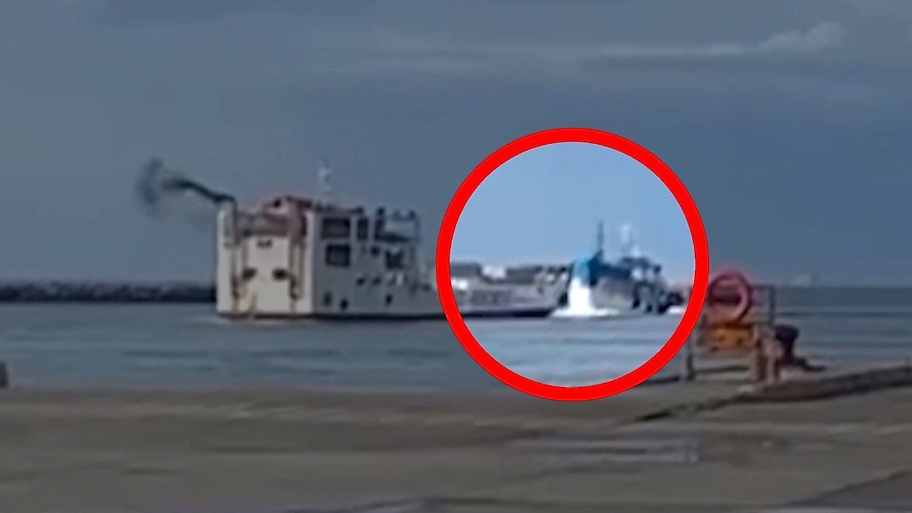 Crash im Hafen: Fähre kollidiert mit Fischerboot vor den Philippinen