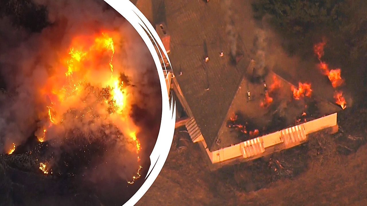 Tausende fliehen vor Feuer: Inferno nahe Los Angeles wächst binnen Stunden rasant