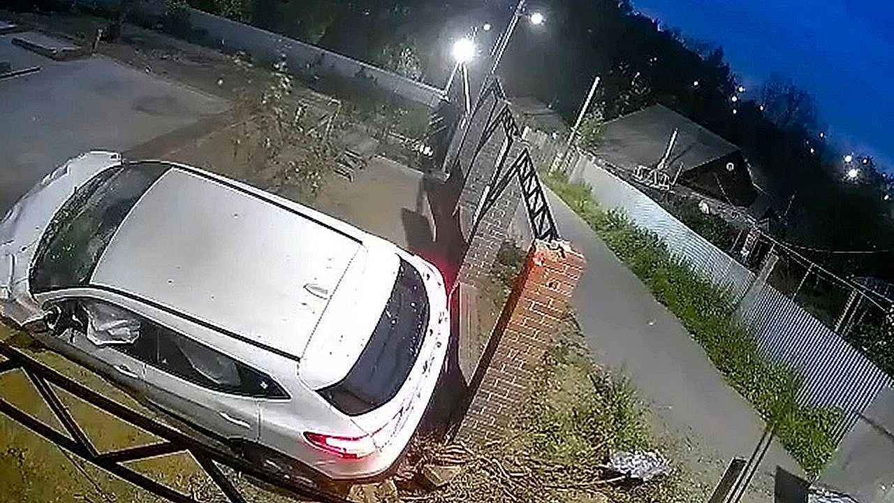Video: Driver crashes after screaming in excitement during late-night joyride