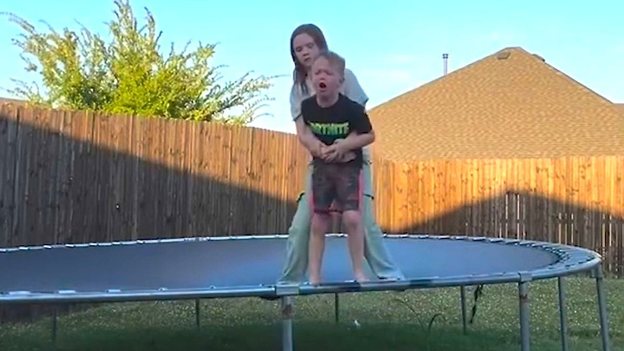 Video: Incredible moment heroic 10-year-old girl saves brother choking on candy