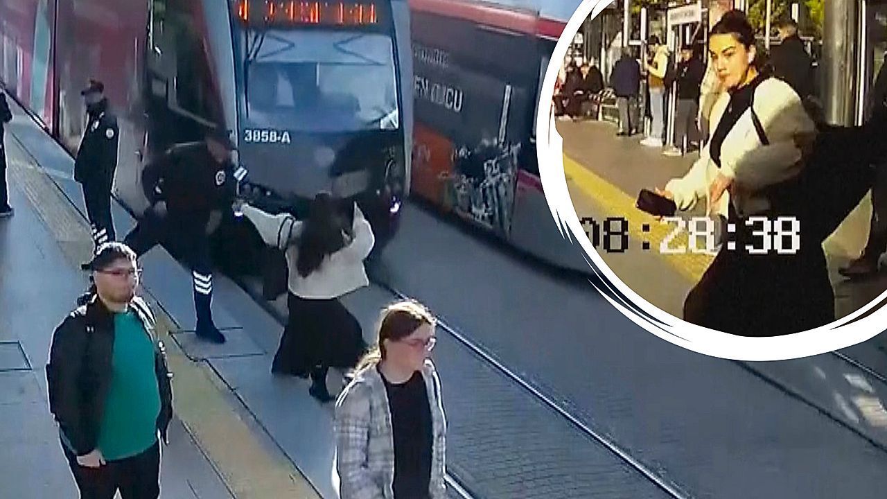 Bahn fährt ein: Mann rettet Passantin im letzten Moment