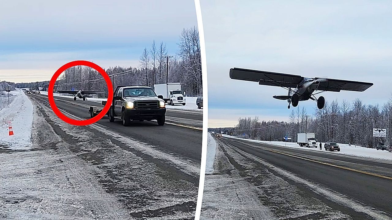 Diners casually takes off from Alaska highway in plane after brunch stop